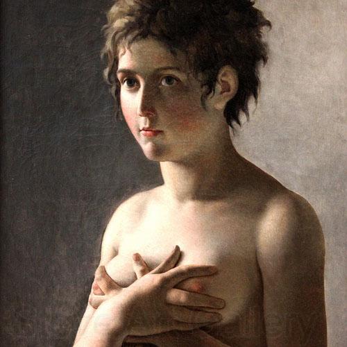 Pierre-Narcisse Guerin Jeune fille en buste France oil painting art